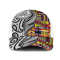 Niue Hiapo and Maori Decoration Tattoos Mesh Trucker Cap - Polynesian Pride