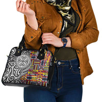 Niue Hiapo and Maori Decoration Tattoos Shoulder Handbag - Polynesian Pride