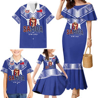 Toa Samoa Rugby Family Matching Mermaid Dress and Hawaiian Shirt Six Eight Five to The World LT03 - Polynesian Pride