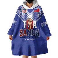 Toa Samoa Rugby Wearable Blanket Hoodie Six Eight Five to The World