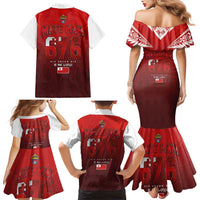 Mate Ma'a Tonga Rugby Family Matching Mermaid Dress and Hawaiian Shirt Six Seven Six to The World LT03 - Polynesian Pride