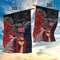 Aotearoa and Samoa Toitu Te Tiriti Garden Flag Honour the Treaty - Te Tiriti Is Us LT03 - Polynesian Pride