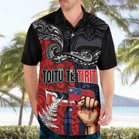 Aotearoa and Samoa Toitu Te Tiriti Hawaiian Shirt Honour the Treaty - Te Tiriti Is Us LT03 - Polynesian Pride