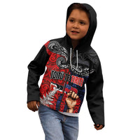 Aotearoa and Samoa Toitu Te Tiriti Kid Hoodie Honour the Treaty - Te Tiriti Is Us LT03 - Polynesian Pride