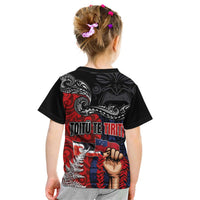 Aotearoa and Samoa Toitu Te Tiriti Kid T Shirt Honour the Treaty - Te Tiriti Is Us LT03 - Polynesian Pride
