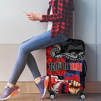 Aotearoa and Samoa Toitu Te Tiriti Luggage Cover Honour the Treaty - Te Tiriti Is Us LT03 - Polynesian Pride
