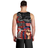 Aotearoa and Samoa Toitu Te Tiriti Men Tank Top Honour the Treaty - Te Tiriti Is Us LT03 - Polynesian Pride