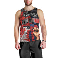Aotearoa and Samoa Toitu Te Tiriti Men Tank Top Honour the Treaty - Te Tiriti Is Us LT03 - Polynesian Pride
