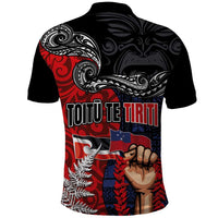 Aotearoa and Samoa Toitu Te Tiriti Polo Shirt Honour the Treaty - Te Tiriti Is Us LT03 - Polynesian Pride