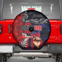Aotearoa and Samoa Toitu Te Tiriti Spare Tire Cover Honour the Treaty - Te Tiriti Is Us LT03 - Polynesian Pride