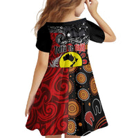 Aotearoa and Australia Toitu Te Tiriti Family Matching Summer Maxi Dress and Hawaiian Shirt Honour the Treaty - Te Tiriti Is Us LT03 - Polynesian Pride