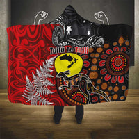 Aotearoa and Australia Toitu Te Tiriti Hooded Blanket Honour the Treaty - Te Tiriti Is Us LT03 - Polynesian Pride