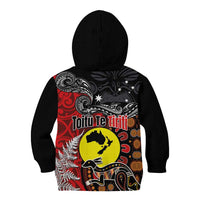 Aotearoa and Australia Toitu Te Tiriti Kid Hoodie Honour the Treaty - Te Tiriti Is Us LT03 - Polynesian Pride