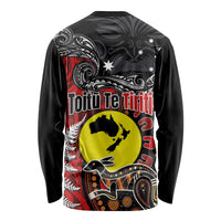 Aotearoa and Australia Toitu Te Tiriti Long Sleeve Shirt Honour the Treaty - Te Tiriti Is Us LT03 - Polynesian Pride