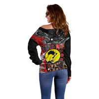 Aotearoa and Australia Toitu Te Tiriti Off Shoulder Sweater Honour the Treaty - Te Tiriti Is Us LT03 - Polynesian Pride