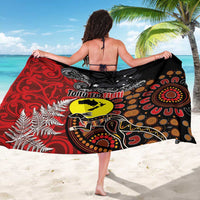 Aotearoa and Australia Toitu Te Tiriti Sarong Honour the Treaty - Te Tiriti Is Us LT03 - Polynesian Pride
