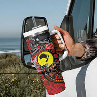 Aotearoa and Australia Toitu Te Tiriti Tumbler With Handle Honour the Treaty - Te Tiriti Is Us LT03 - Polynesian Pride