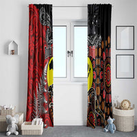 Aotearoa and Australia Toitu Te Tiriti Window Curtain Honour the Treaty - Te Tiriti Is Us LT03 - Polynesian Pride