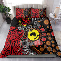 Aotearoa and Australia Toitu Te Tiriti Bedding Set Honour the Treaty - Stand Together Stand Stronger LT03 - Polynesian Pride