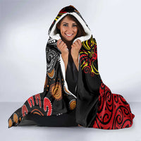 Aotearoa and Australia Toitu Te Tiriti Hooded Blanket Honour the Treaty - Stand Together Stand Stronger LT03 - Polynesian Pride