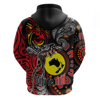 Aotearoa and Australia Toitu Te Tiriti Hoodie Honour the Treaty - Stand Together Stand Stronger LT03 - Polynesian Pride