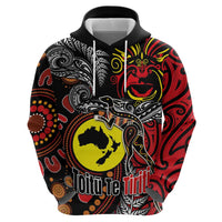 Aotearoa and Australia Toitu Te Tiriti Hoodie Honour the Treaty - Stand Together Stand Stronger LT03 - Polynesian Pride