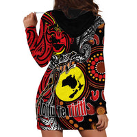Aotearoa and Australia Toitu Te Tiriti Hoodie Dress Honour the Treaty - Stand Together Stand Stronger LT03 - Polynesian Pride