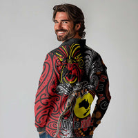 Aotearoa and Australia Toitu Te Tiriti Long Sleeve Polo Shirt Honour the Treaty - Stand Together Stand Stronger LT03 - Polynesian Pride
