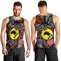 Aotearoa and Australia Toitu Te Tiriti Men Tank Top Honour the Treaty - Stand Together Stand Stronger LT03 - Polynesian Pride