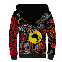Aotearoa and Australia Toitu Te Tiriti Sherpa Hoodie Honour the Treaty - Stand Together Stand Stronger LT03 - Polynesian Pride