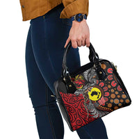 Aotearoa and Australia Toitu Te Tiriti Shoulder Handbag Honour the Treaty - Stand Together Stand Stronger LT03 - Polynesian Pride