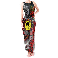 Aotearoa and Australia Toitu Te Tiriti Tank Maxi Dress Honour the Treaty - Stand Together Stand Stronger LT03 Women Black - Polynesian Pride