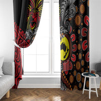 Aotearoa and Australia Toitu Te Tiriti Window Curtain Honour the Treaty - Stand Together Stand Stronger LT03 - Polynesian Pride