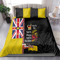 Aotearoa and Niue Toitu Te Tiriti Bedding Set Honour the Treaty - Fight Together Stand Together LT03 - Polynesian Pride