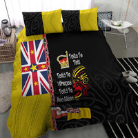 Aotearoa and Niue Toitu Te Tiriti Bedding Set Honour the Treaty - Fight Together Stand Together LT03 - Polynesian Pride