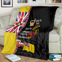 Aotearoa and Niue Toitu Te Tiriti Blanket Honour the Treaty - Fight Together Stand Together LT03 - Polynesian Pride