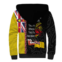 Aotearoa and Niue Toitu Te Tiriti Sherpa Hoodie Honour the Treaty - Fight Together Stand Together LT03 - Polynesian Pride