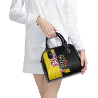 Aotearoa and Niue Toitu Te Tiriti Shoulder Handbag Honour the Treaty - Fight Together Stand Together LT03 - Polynesian Pride