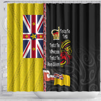 Aotearoa and Niue Toitu Te Tiriti Shower Curtain Honour the Treaty - Fight Together Stand Together LT03 - Polynesian Pride