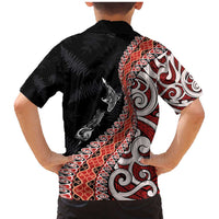Aotearoa Maori Stylized Koru - Silver Ferns Family Matching Mermaid Dress and Hawaiian Shirt LT03 - Polynesian Pride