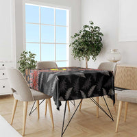 Aotearoa and Australia Tablecloth Maori Koru Ferns With Aboriginal Kangaroo LT03 - Polynesian Pride