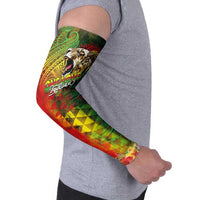 Hawaiian Reggae Arm Sleeves Jawaiian One Love-Tribal Tatoos and Rastafari Lion LT03 - Polynesian Pride