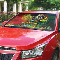 Hawaiian Reggae Auto Sun Shade Jawaiian One Love-Tribal Tatoos and Rastafari Lion LT03 - Polynesian Pride