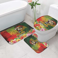 Hawaiian Reggae Bathroom Set Jawaiian One Love-Tribal Tatoos and Rastafari Lion LT03 - Polynesian Pride
