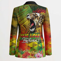 Hawaiian Reggae Blazer Jawaiian One Love-Tribal Tatoos and Rastafari Lion LT03 - Polynesian Pride