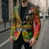 Hawaiian Reggae Blazer Jawaiian One Love-Tribal Tatoos and Rastafari Lion LT03 - Polynesian Pride