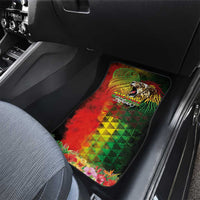 Hawaiian Reggae Car Mats Jawaiian One Love-Tribal Tatoos and Rastafari Lion LT03 - Polynesian Pride