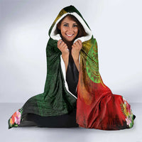 Hawaiian Reggae Hooded Blanket Jawaiian One Love-Tribal Tatoos and Rastafari Lion LT03 - Polynesian Pride