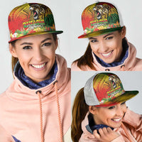 Hawaiian Reggae Mesh Trucker Cap Jawaiian One Love-Tribal Tatoos and Rastafari Lion LT03 - Polynesian Pride