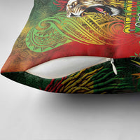 Hawaiian Reggae Pillow Cover Jawaiian One Love-Tribal Tatoos and Rastafari Lion LT03 - Polynesian Pride